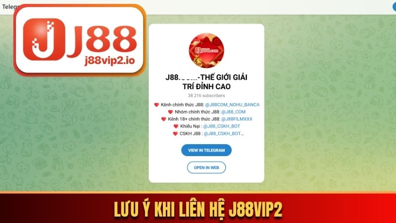 Liên Hệ J88vip2 - Kênh Hỗ Trợ Chính Thức Của Nhà Cái 3 Những lưu ý khi liên hệ J88vip2